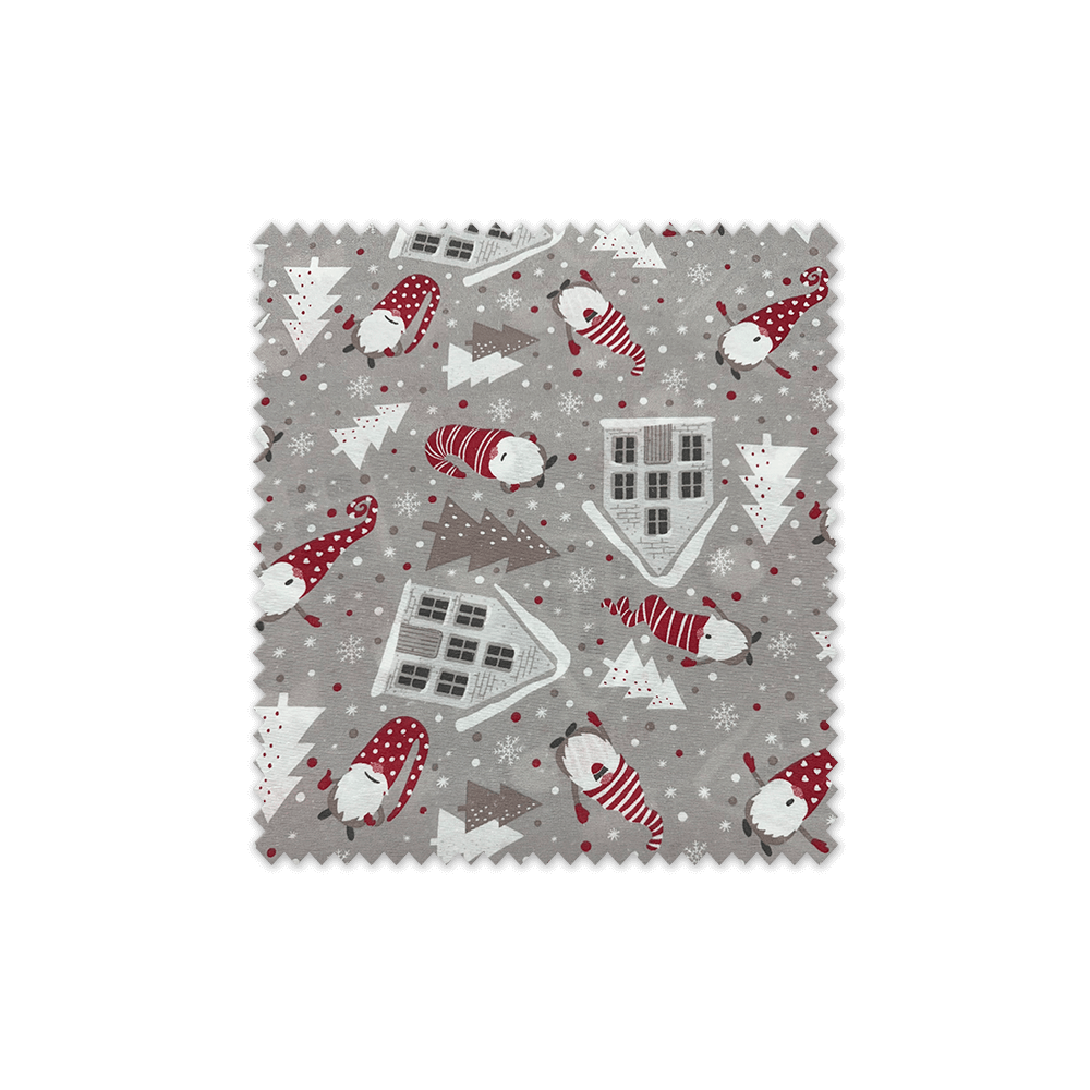 Comprar Tela Loneta Casitas y Gnomos Navidad especiales a precios increíbles.