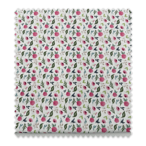 Comprar telas de Popelín Flores Fucsias