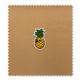 Parche piña tropical para decorar camisetas y mochilas
