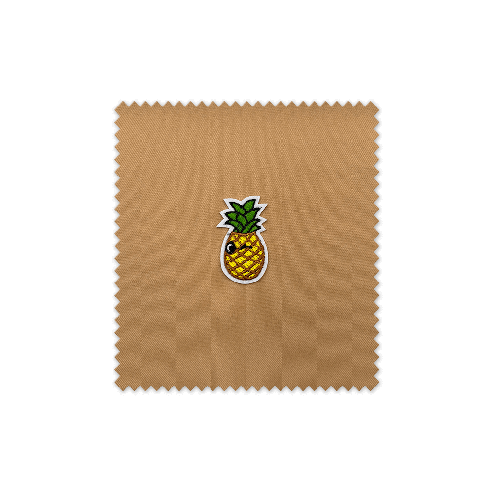 Parche piña tropical para decorar camisetas y mochilas