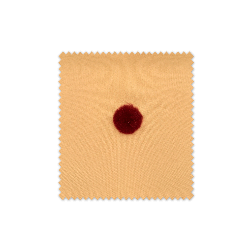 Comprar Pompón Plano Granate