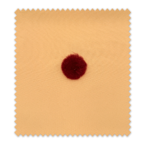 Comprar Pompón Plano Granate