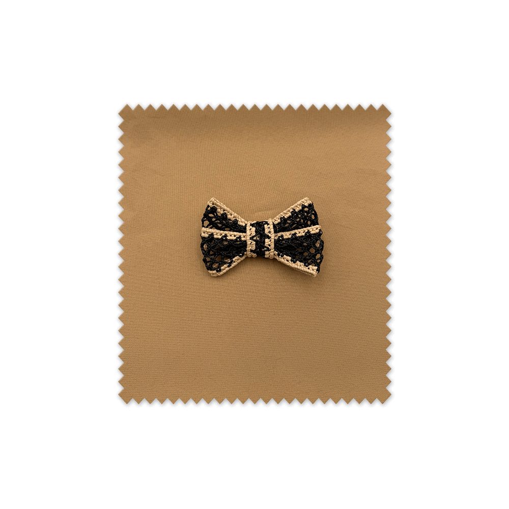 Lazo rústico negro y camel para decoración, manualidades y proyectos DIY