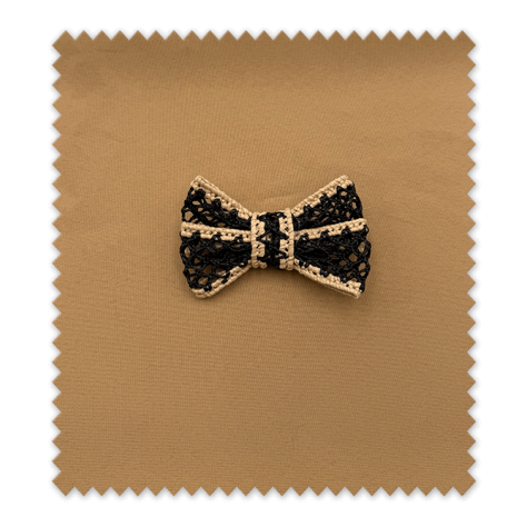 Lazo rústico negro y camel para decoración, manualidades y proyectos DIY