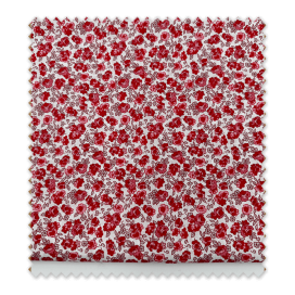 Comprar Retal 1m Popelín Flores Liberty Rojo al mejor precio