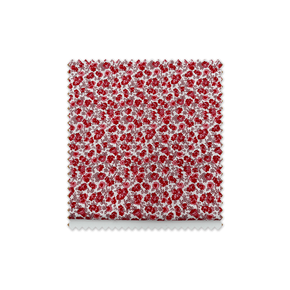 Comprar Retal 1m Popelín Flores Liberty Rojo al mejor precio