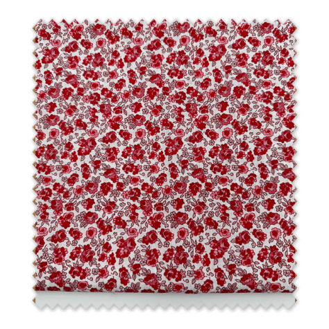 Comprar Retal 1m Popelín Flores Liberty Rojo al mejor precio