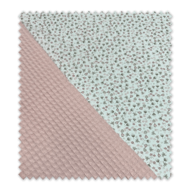 tela waffle rosa bebé textura panal combinación infantil