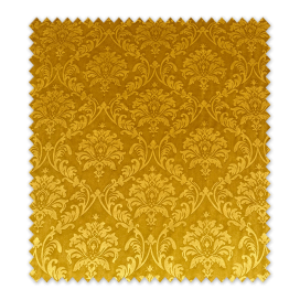 Tela de terciopelo gofrado mostaza con relieve decorativo al mejor precio