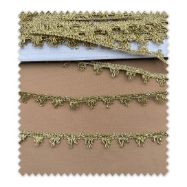 rollo pasamanería oro brillante para costura y manualidades