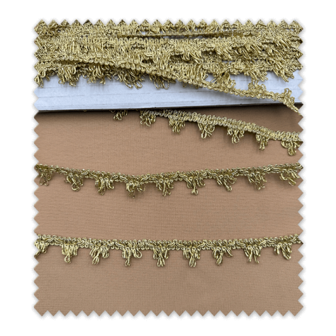 rollo pasamanería oro brillante para costura y manualidades