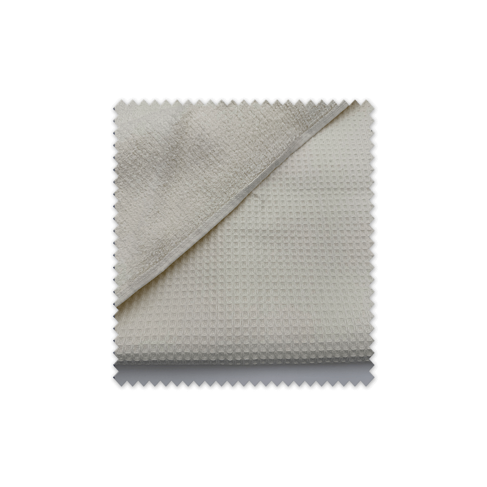 Rizo waffle crudo retal 0,55m para toallas y accesorios infantiles