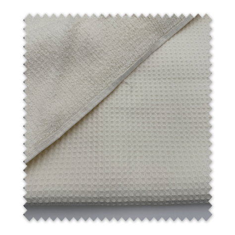 Rizo waffle crudo retal 0,55m para toallas y accesorios infantiles