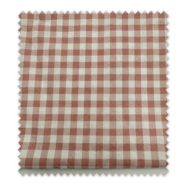 Retal algodón orgánico vichy rosa para costura infantil