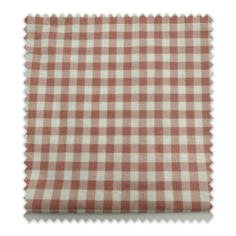 Retal algodón orgánico vichy rosa para costura infantil