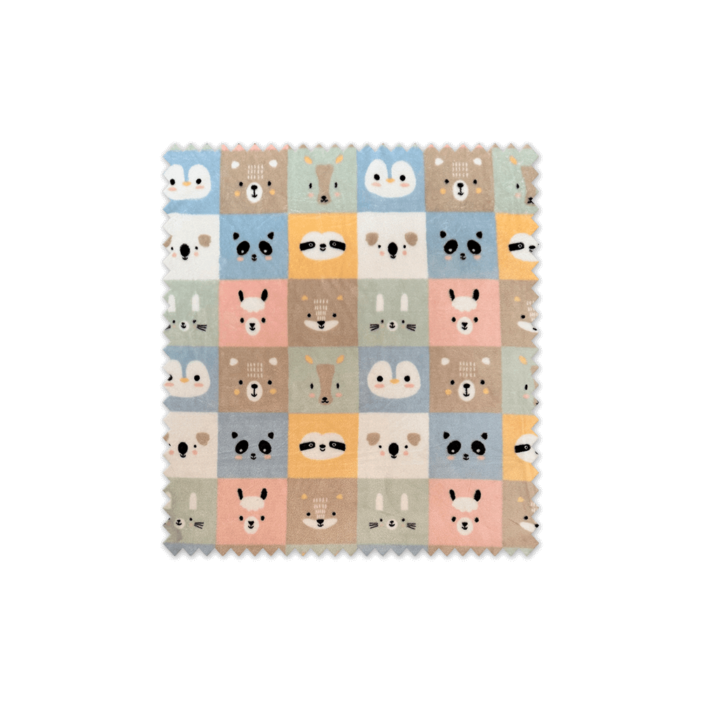 tela coralina animales cuadros tonos bebé precio baratos