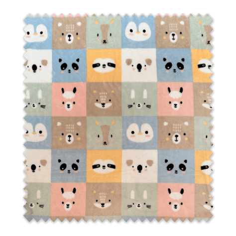 tela coralina animales cuadros tonos bebé precio baratos