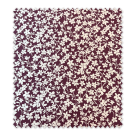 tela viscosa morada flores blancas fluida al mejor precio