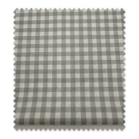 popelin vichy gris retal 0,55m algodón