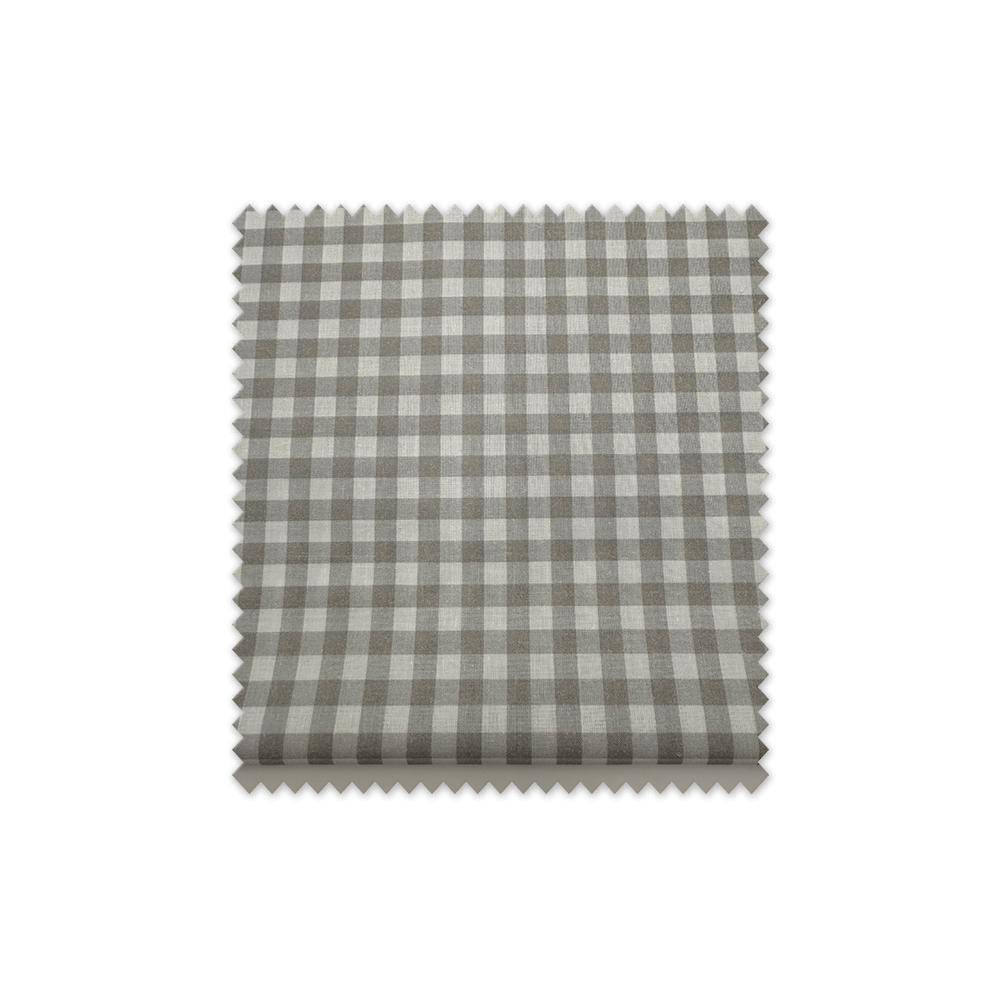 popelin vichy gris retal 0,55m algodón