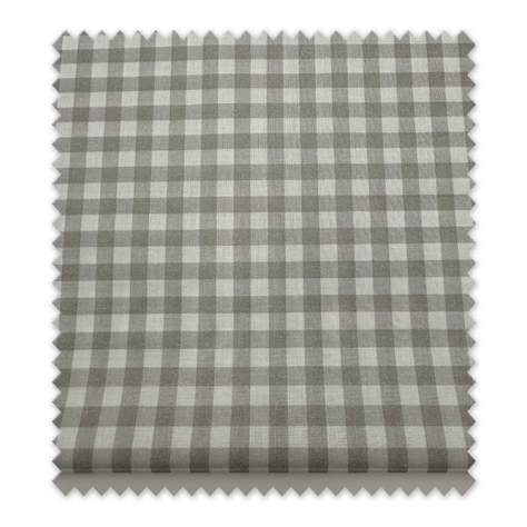 popelin vichy gris retal 0,55m algodón