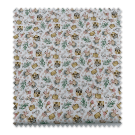 retal popelin ositos casitas pequeño algodón