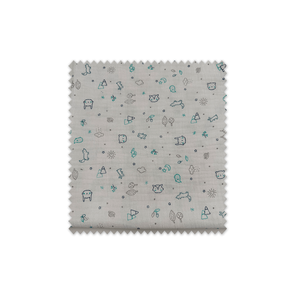 Comprar telas de doble gasa estampadas al mejor precio.