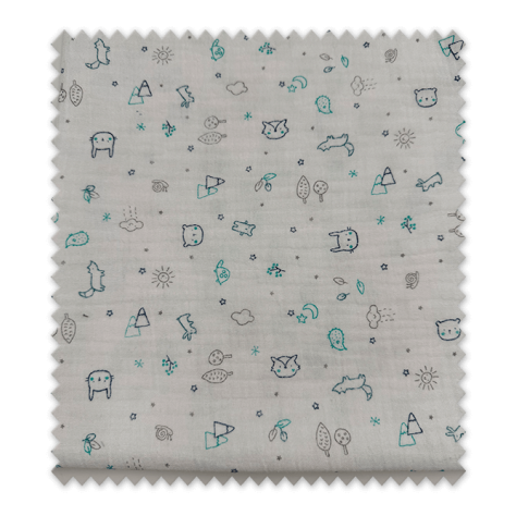 Comprar telas de doble gasa estampadas al mejor precio.