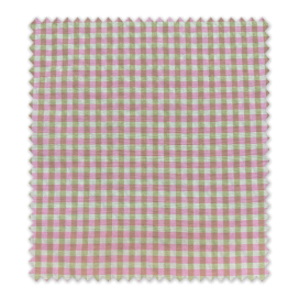 Todo en telas de cuadros de vichy bicolores