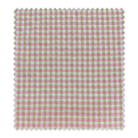 Todo en telas de cuadros de vichy bicolores