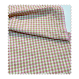 Cuadro Vichy Seersucker Pistacho y Rosa |Venta de telas Online