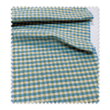 Comprar Cuadro Vichy Seersucker Pistacho y Azul | Venta de telas Online