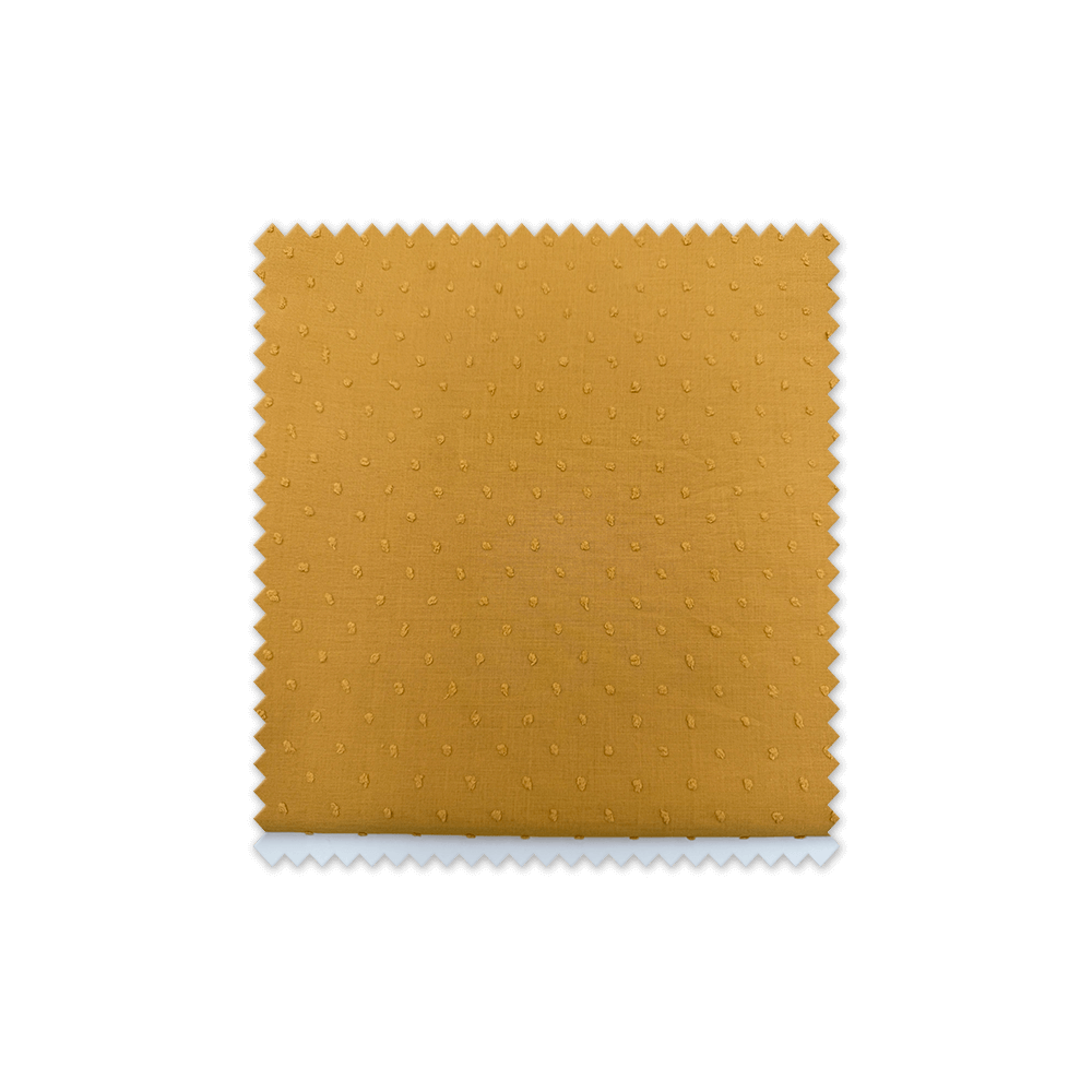 Retal 0,85m plumeti algodón color curry