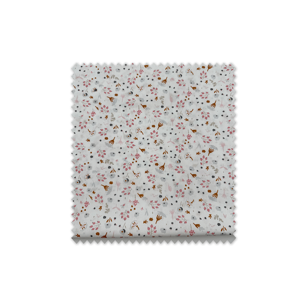 Tela popelín floral Diente de León en retal para costura