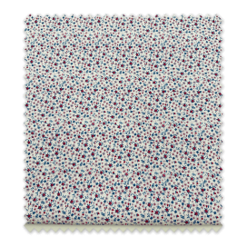 Tela popelín floral Flores Azahar Mini Violeta en retal