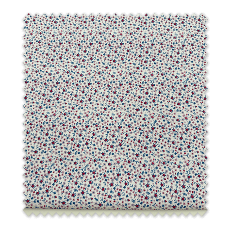 Tela popelín floral Flores Azahar Mini Violeta en retal