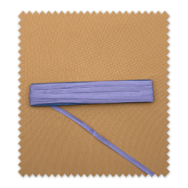 Cinta decorativa de algodón color lila para costura