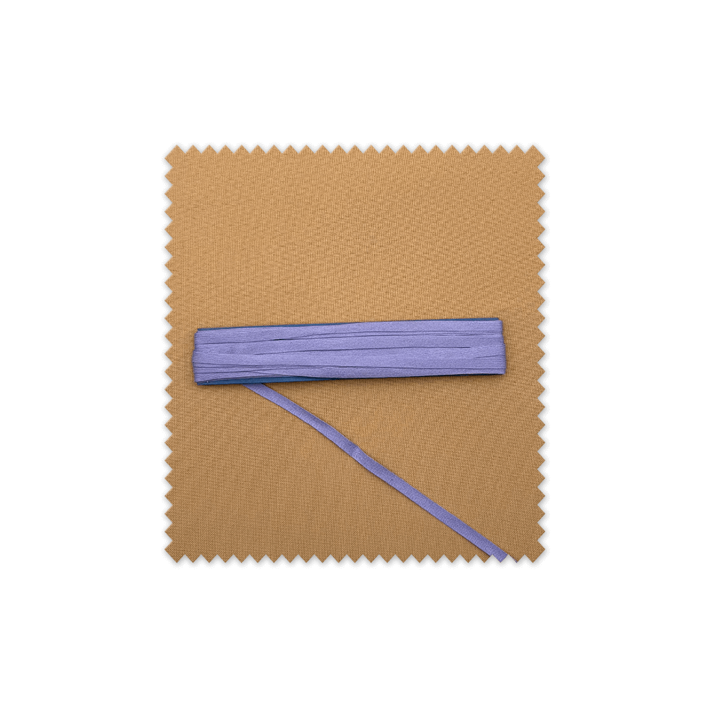 Cinta decorativa de algodón color lila para costura