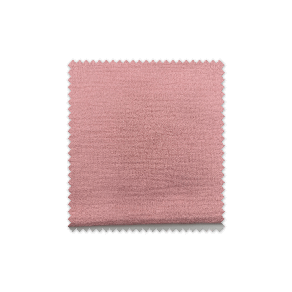 Comprar Retal 0,60 m doble gasa rosa bebé de algodón