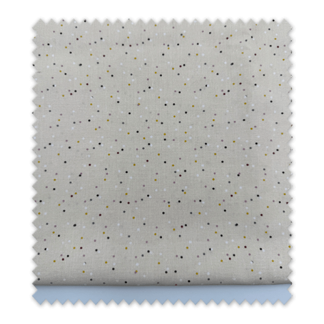 Tela popelín algodón mini lunares fondo beige