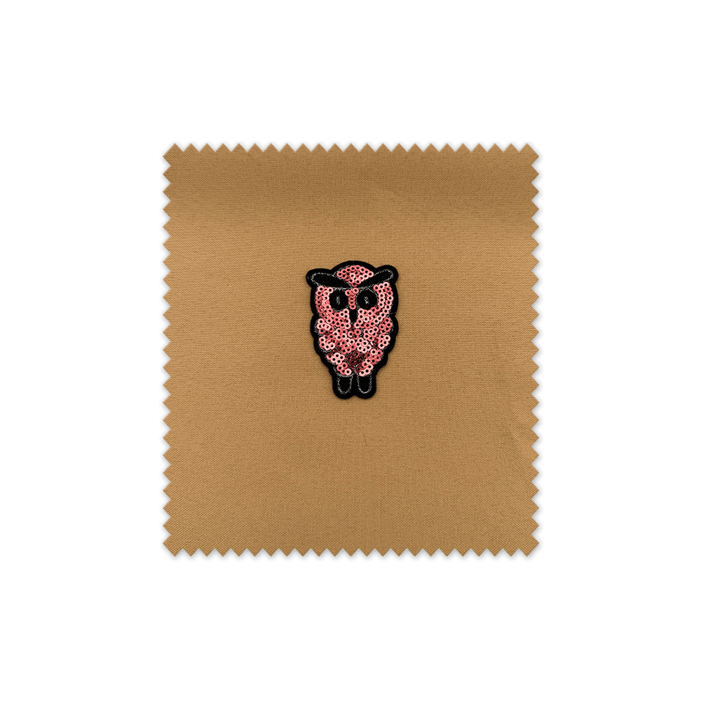 parche búho, parche brillo, parches para ropa, accesorios de costura
