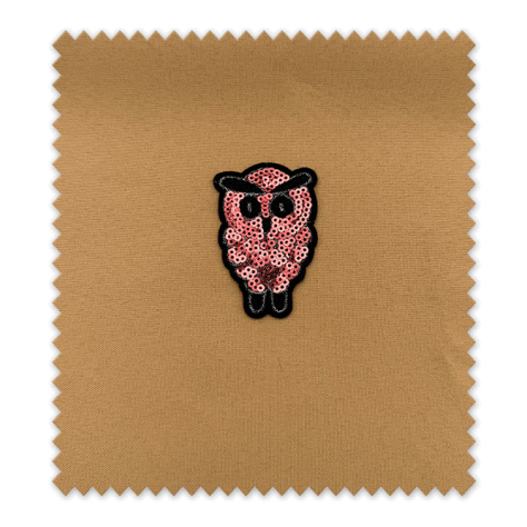 parche búho, parche brillo, parches para ropa, accesorios de costura