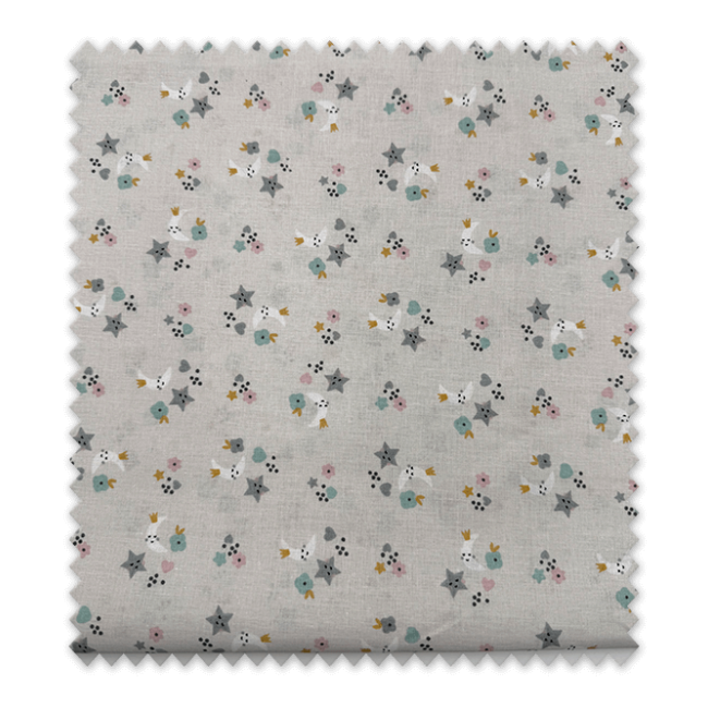 Tela algodón infantil lunas estrellas 0,60 m Retal de algodón 100% para bebé Algodón estampado lunas y estrellas costura