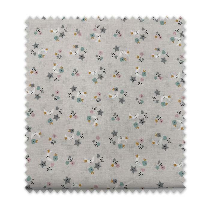 Tela algodón infantil lunas estrellas 0,60 m Retal de algodón 100% para bebé Algodón estampado lunas y estrellas costura