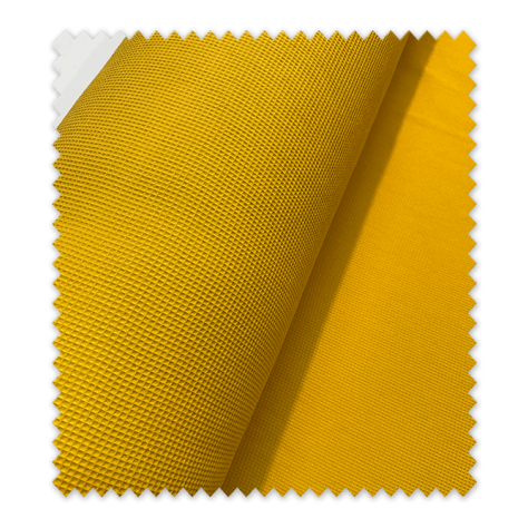 Tela mini waffle mostaza de algodón con textura tipo gofre