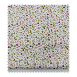 Tela popelín floral fucsia rosa en retal 0,80 metros