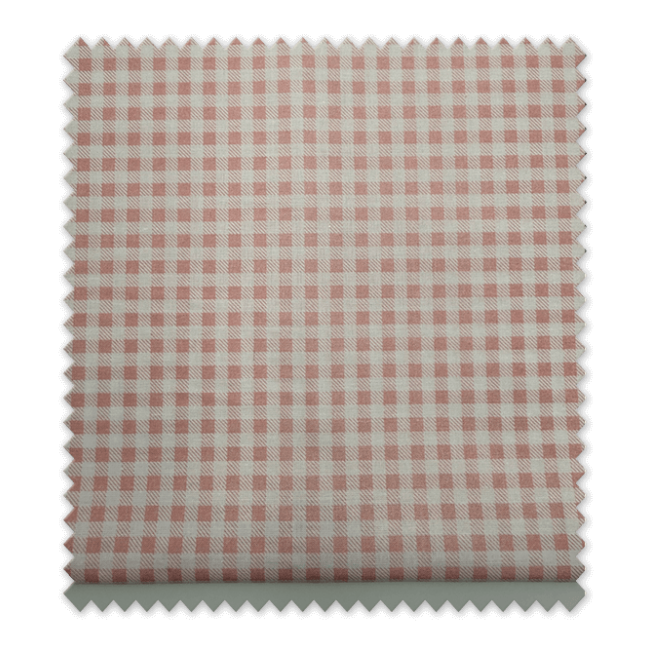 Retal de tela popelín cuadros vichy rosa claro