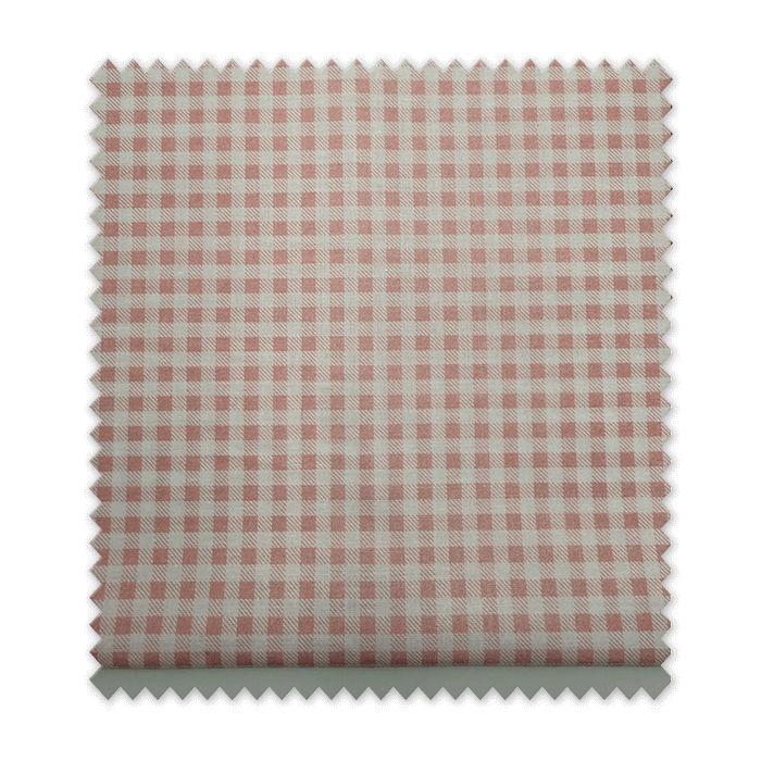 Retal de tela popelín cuadros vichy rosa claro