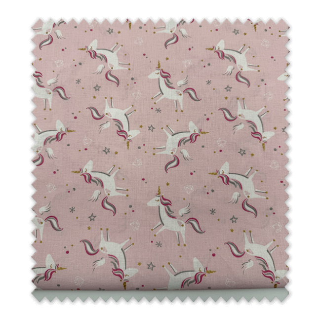 Retal de tela algodón rosa con unicornios 0,80 m