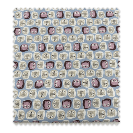 Comprar telas por metros y retales al mejor precio. Tela algodón búhos para costura infantil